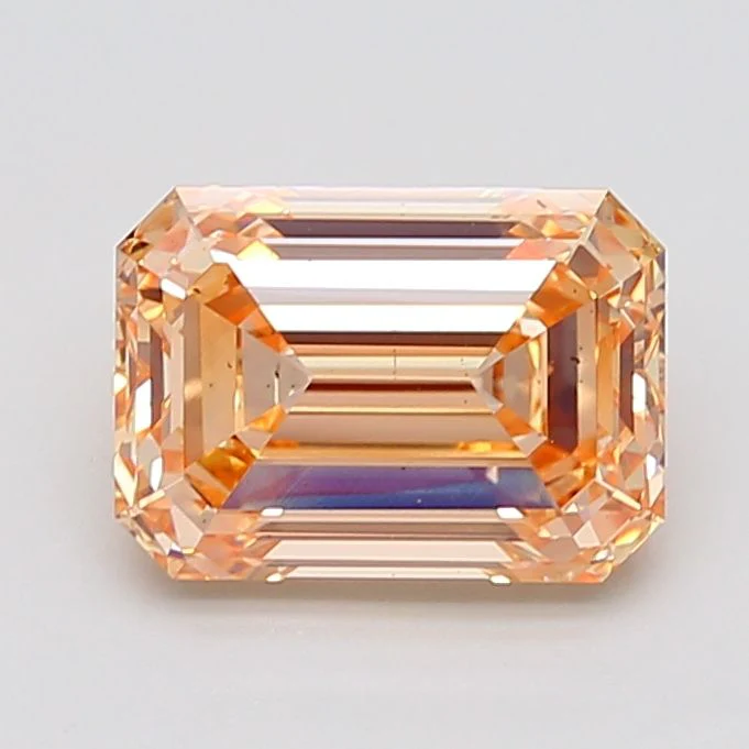 4.09 ct. Fancy Orangey Yellow/VS2 Emerald Lab Grown Diamond