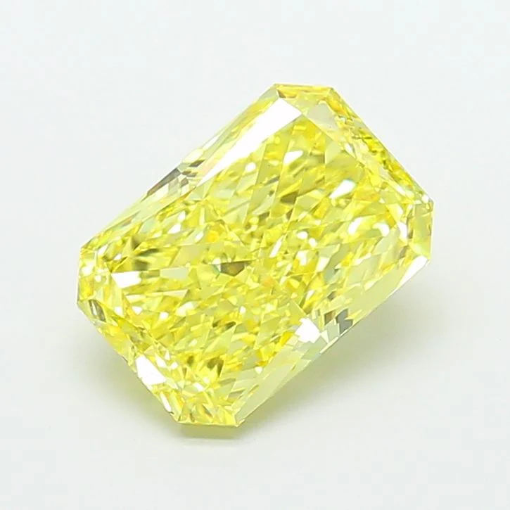 4.09 ct. Fancy Vivid Yellow/VS1 Radiant Lab Grown Diamond