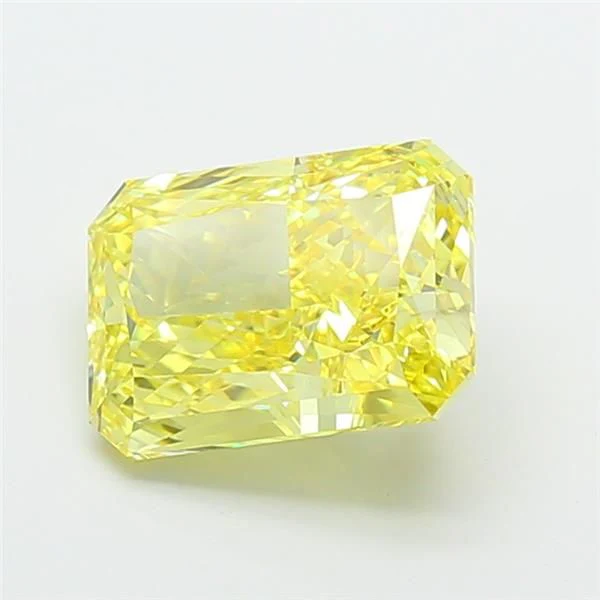 4.10 ct. Fancy Vivid Yellow/VS2 Radiant Lab Grown Diamond