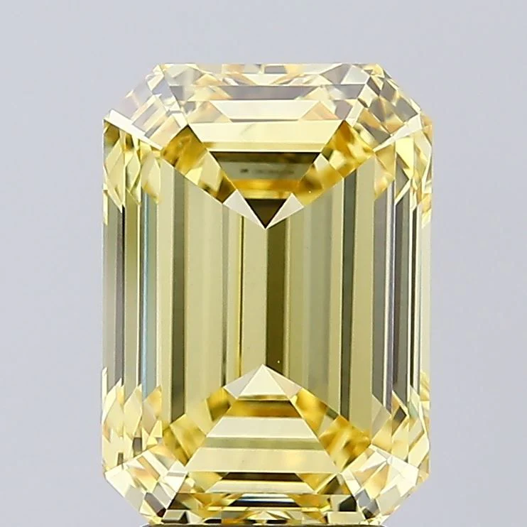 4.19 ct. Fancy Intense Yellow/VS1 Emerald Lab Grown Diamond