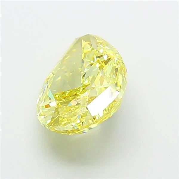4.43 ct. Fancy Vivid Yellow/VS1 Pear Lab Grown Diamond