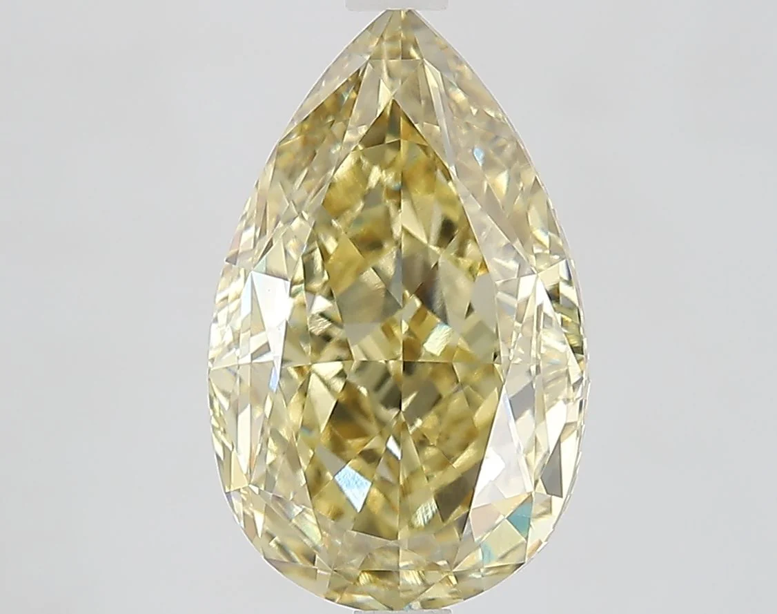 4.52 ct. Fancy Intense Yellow/VVS1 Pear Lab Grown Diamond