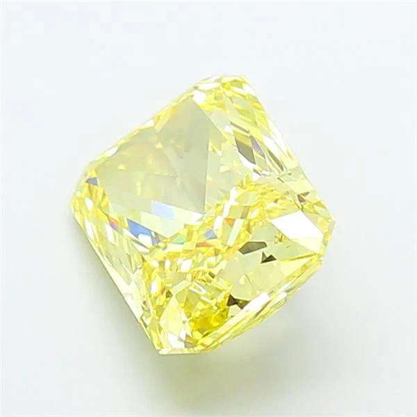 4.56 ct. Fancy Vivid Yellow/VVS2 Radiant Lab Grown Diamond