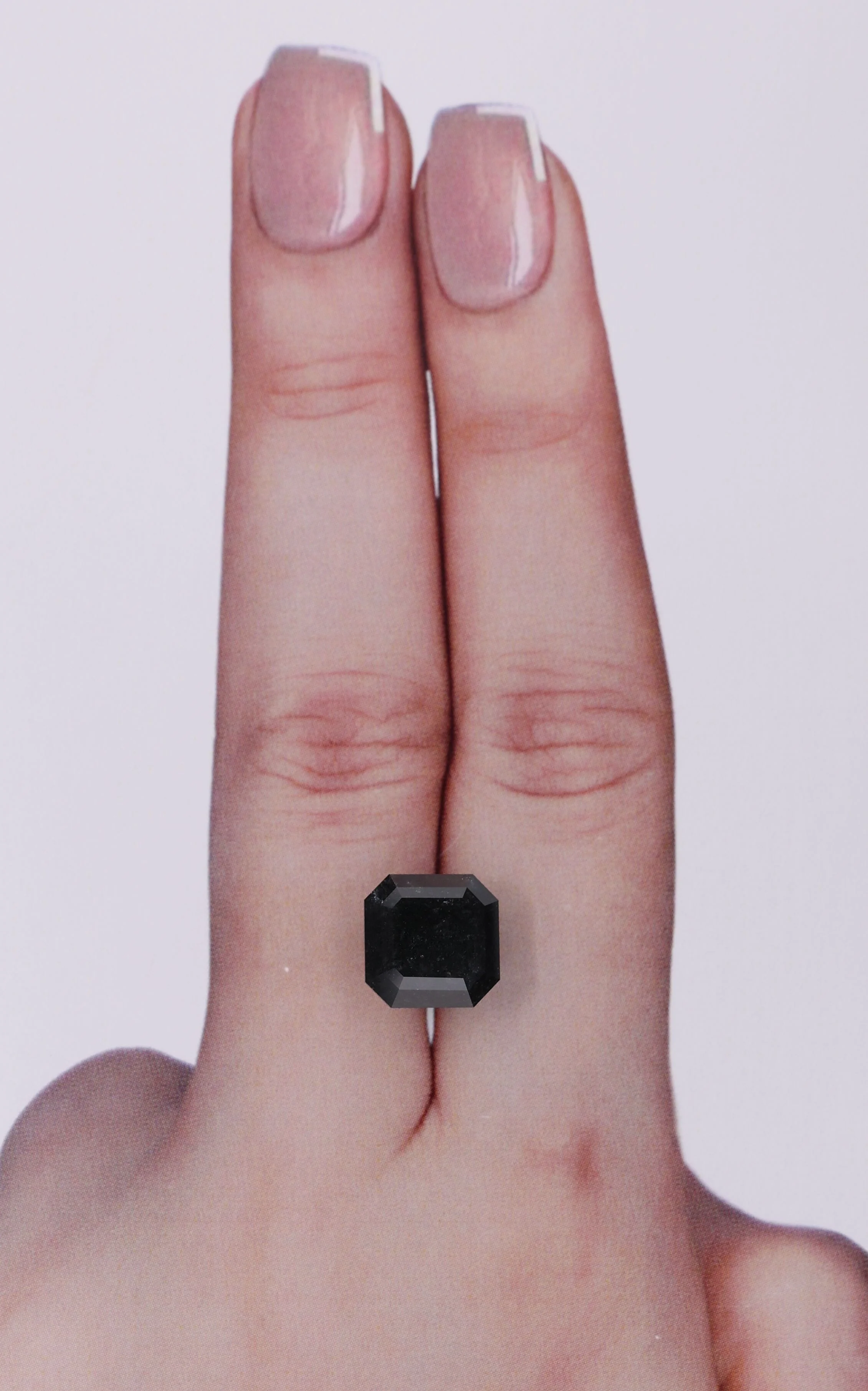 4.80 ct. Fancy Black/VVS2 Asscher Diamond