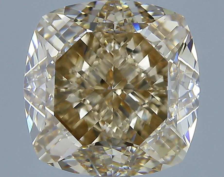 5.00 ct. Fancy Brown/VS1 Cushion Brilliant Diamond