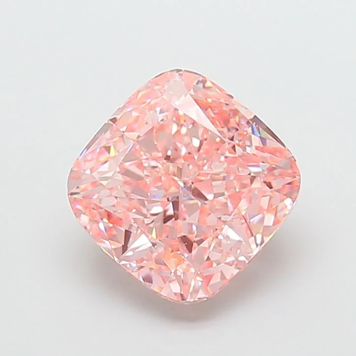 5.00 ct. Fancy Vivid Pink/VVS2 Cushion Modified Lab Grown Diamond
