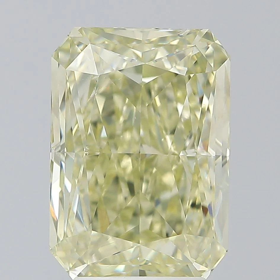 5.01 ct. Fancy Brownish Greenish Yellow/SI1 Radiant Diamond