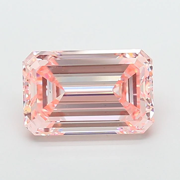 5.01 ct. Fancy Intense Pink/VS1 Emerald Lab Grown Diamond