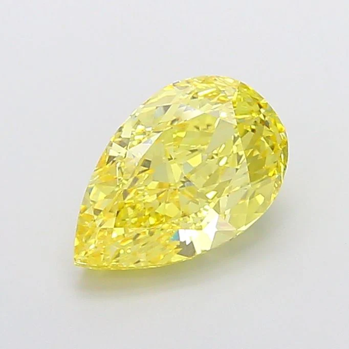 5.01 ct. Fancy Intense Yellow/VS1 Pear Lab Grown Diamond