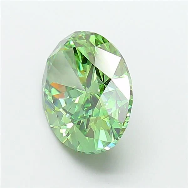 5.01 ct. Fancy Vivid Green/VS2 Oval Lab Grown Diamond - Image 2