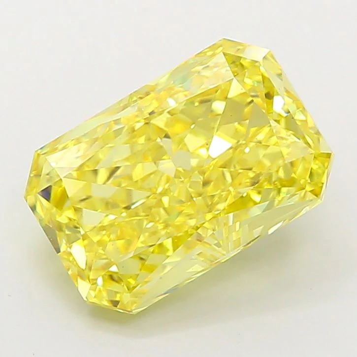 5.01 ct. Fancy Vivid Yellow/VS2 Radiant Lab Grown Diamond