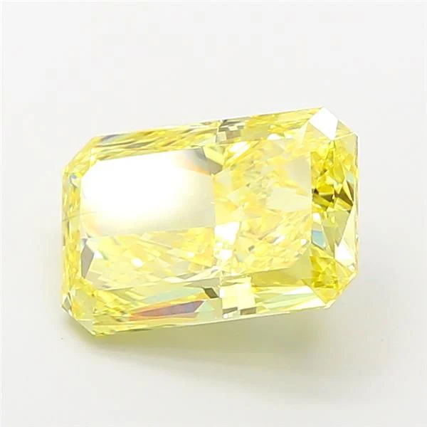 5.01 ct. Fancy Vivid Yellow/VS2 Radiant Lab Grown Diamond