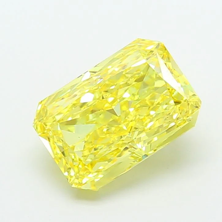 5.01 ct. Fancy Vivid Yellow/VS2 Radiant Lab Grown Diamond