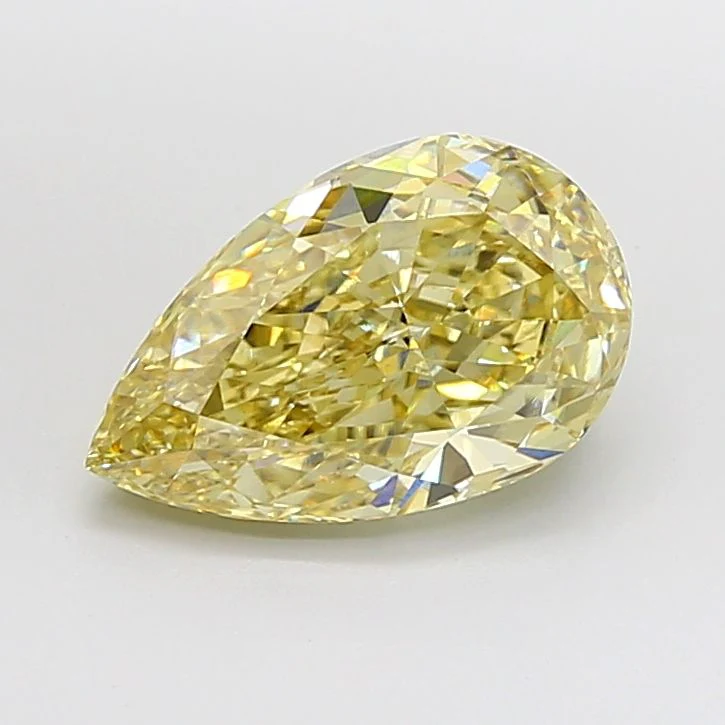 5.01 ct. Fancy Yellow/VVS2 Pear Lab Grown Diamond