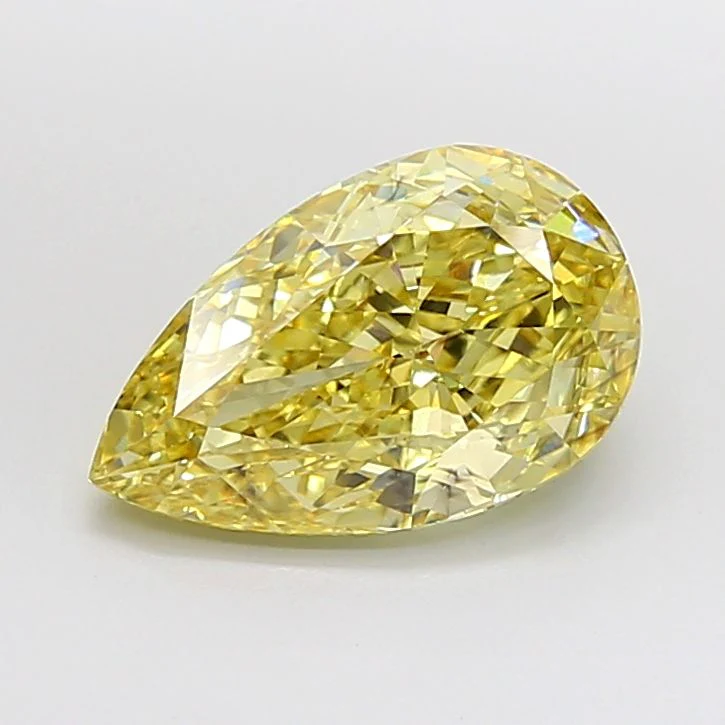 5.02 ct. Fancy Intense Yellow/VS1 Pear Lab Grown Diamond