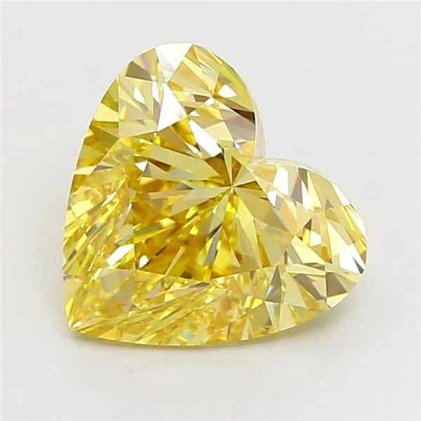 5.02 ct. Fancy Intense Yellow/VVS2 Heart Lab Grown Diamond