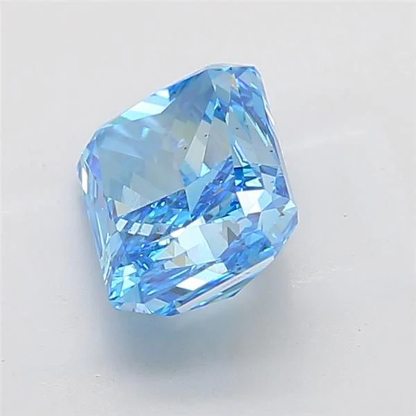 5.02 ct. Fancy Vivid Blue/VS2 Radiant Lab Grown Diamond