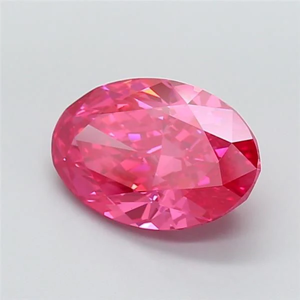5.02 ct. Fancy Vivid Pink/VS1 Oval Lab Grown Diamond