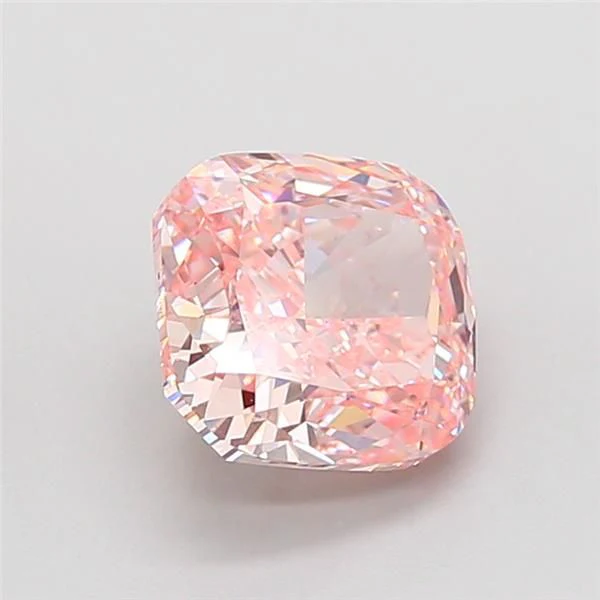 5.02 ct. Fancy Vivid Pink/VS2 Cushion Modified Lab Grown Diamond