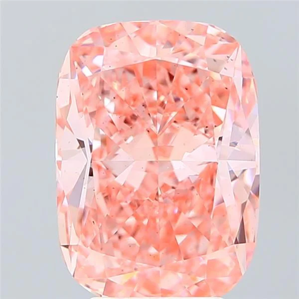 5.02 ct. Fancy Vivid Pink/VS2 Cushion Modified Lab Grown Diamond