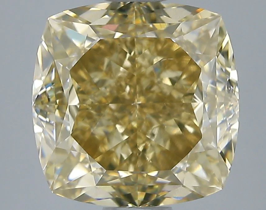 5.02 ct. Fancy Yellow/SI1 Cushion Brilliant Diamond