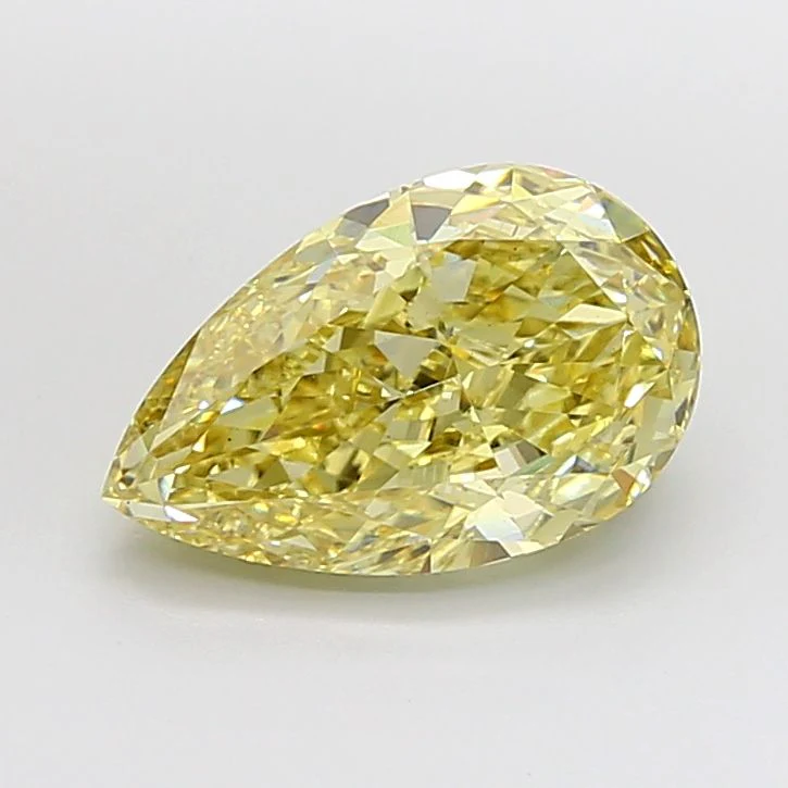 5.02 ct. Fancy Yellow/VS1 Pear Lab Grown Diamond