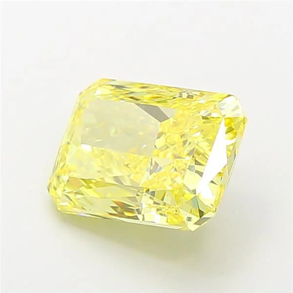 5.03 ct. Fancy Vivid Yellow/VS1 Radiant Lab Grown Diamond
