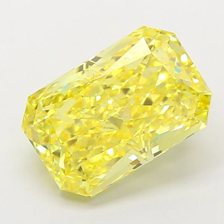 5.03 ct. Fancy Vivid Yellow/VS2 Radiant Lab Grown Diamond