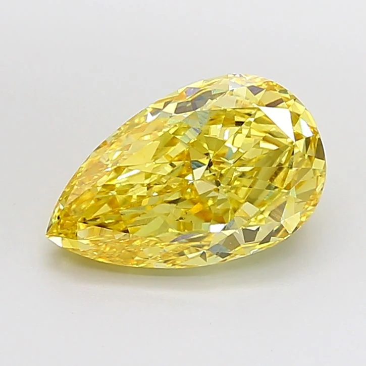 5.04 ct. Fancy Intense Yellow/VS1 Pear Lab Grown Diamond