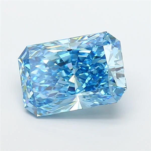 5.04 ct. Fancy Vivid Blue/VS1 Radiant Lab Grown Diamond