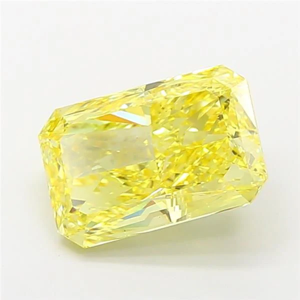 5.04 ct. Fancy Vivid Yellow/VS1 Radiant Lab Grown Diamond
