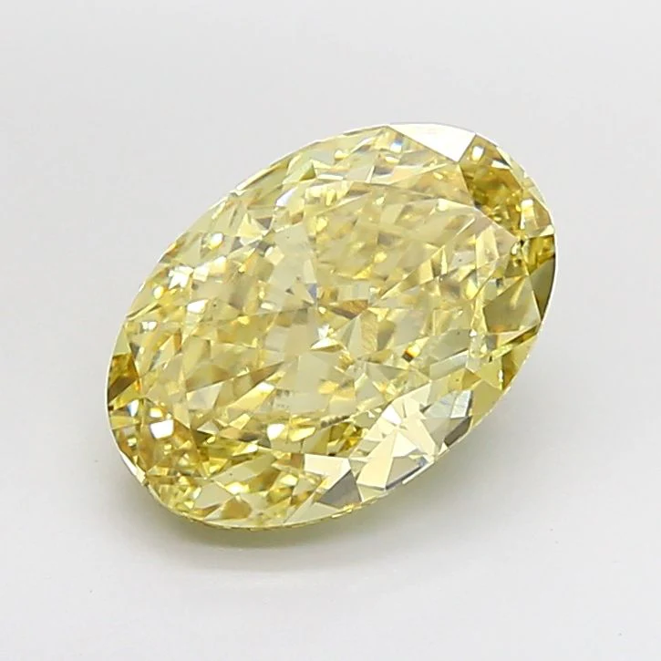 5.05 ct. Fancy Intense Yellow/VS1 Oval Lab Grown Diamond
