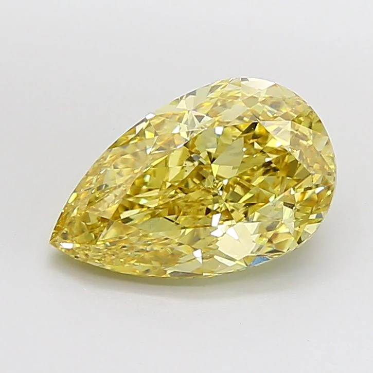 5.06 ct. Fancy Intense Yellow/VS1 Pear Lab Grown Diamond
