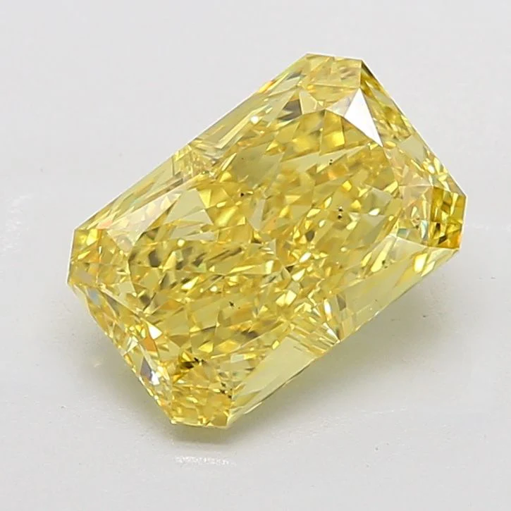 5.06 ct. Fancy Vivid Yellow/SI1 Radiant Lab Grown Diamond
