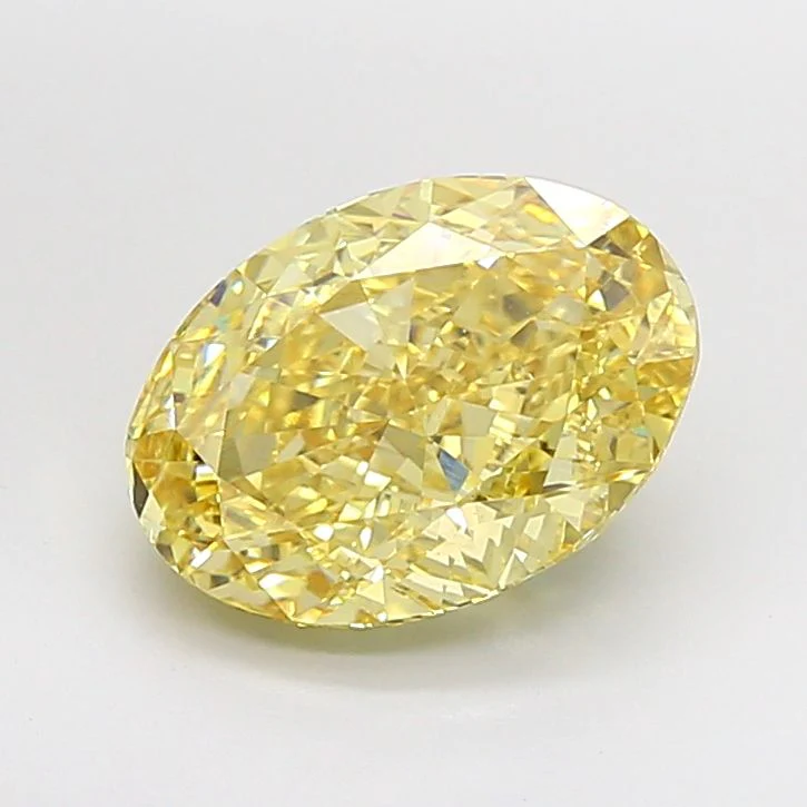 5.07 ct. Fancy Intense Yellow/VS2 Oval Lab Grown Diamond