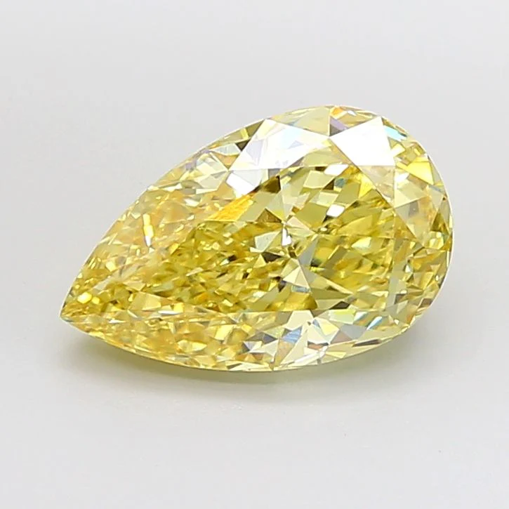 5.07 ct. Fancy Intense Yellow/VVS2 Pear Lab Grown Diamond