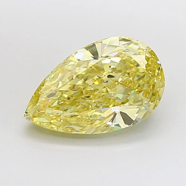 5.07 ct. Fancy Intense Yellow/VVS2 Pear Lab Grown Diamond