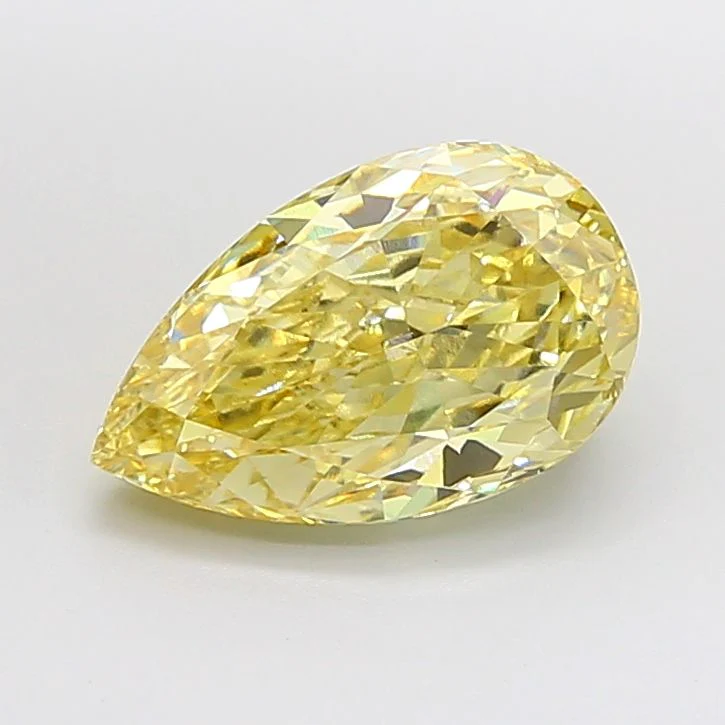 5.08 ct. Fancy Intense Yellow/VS1 Pear Lab Grown Diamond