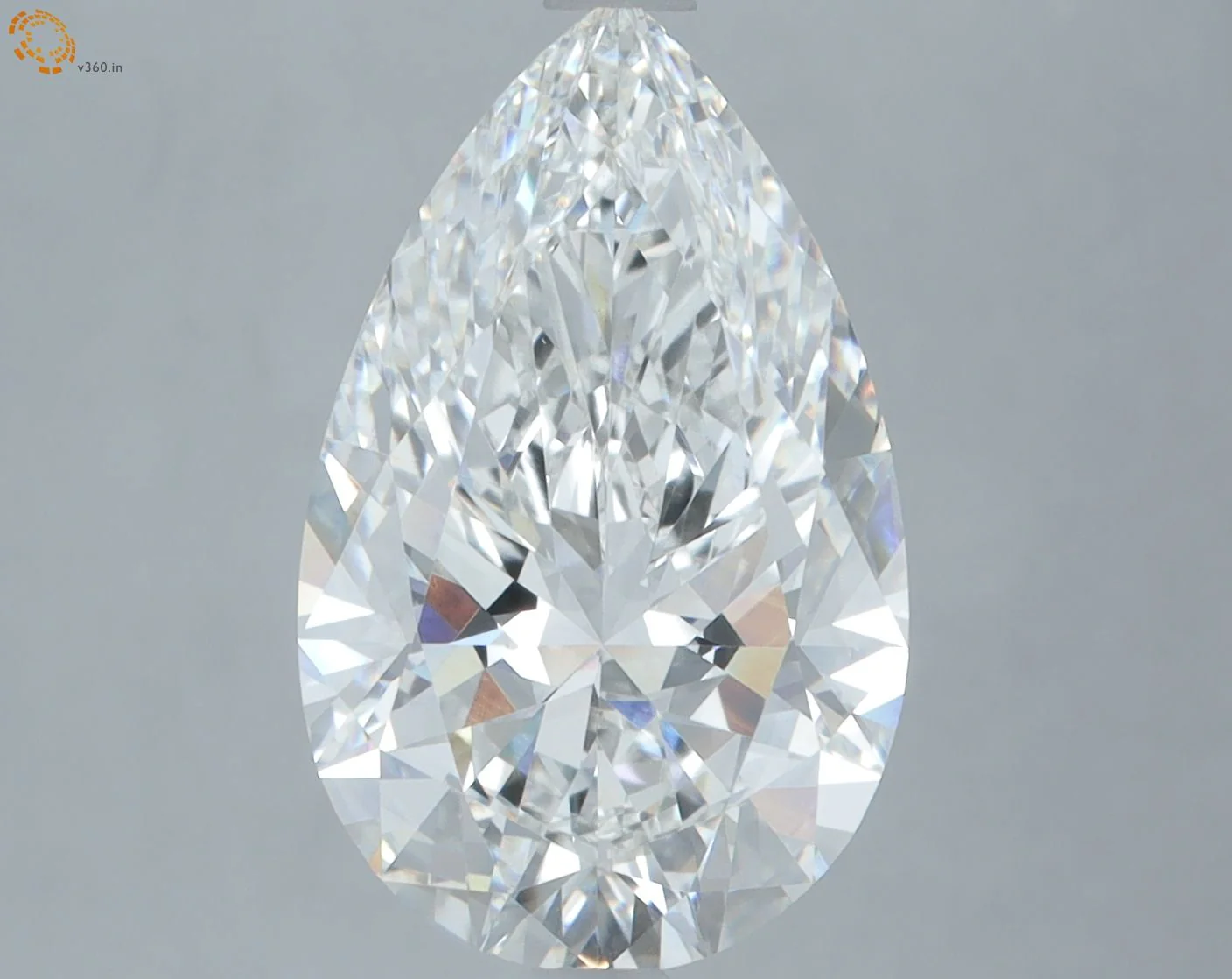 5.09 ct. F/VVS2 Pear Lab Grown Diamond