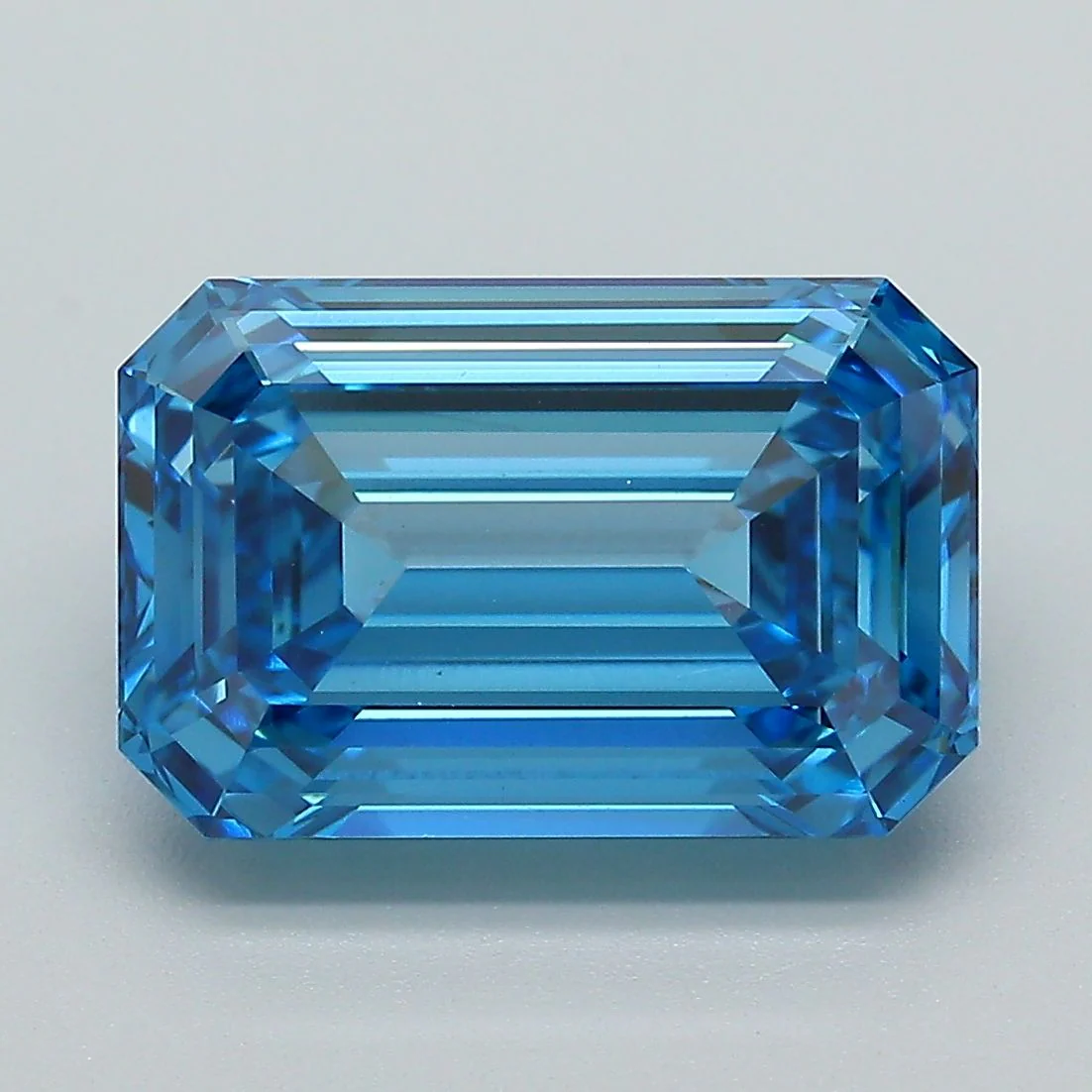 5.09 ct. Fancy Vivid Blue/VS1 Emerald Lab Grown Diamond