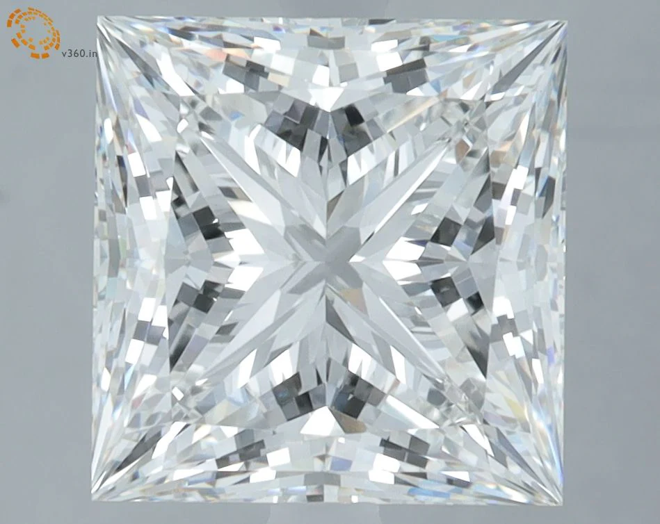 5.10 ct. F/VVS2 Princess Lab Grown Diamond