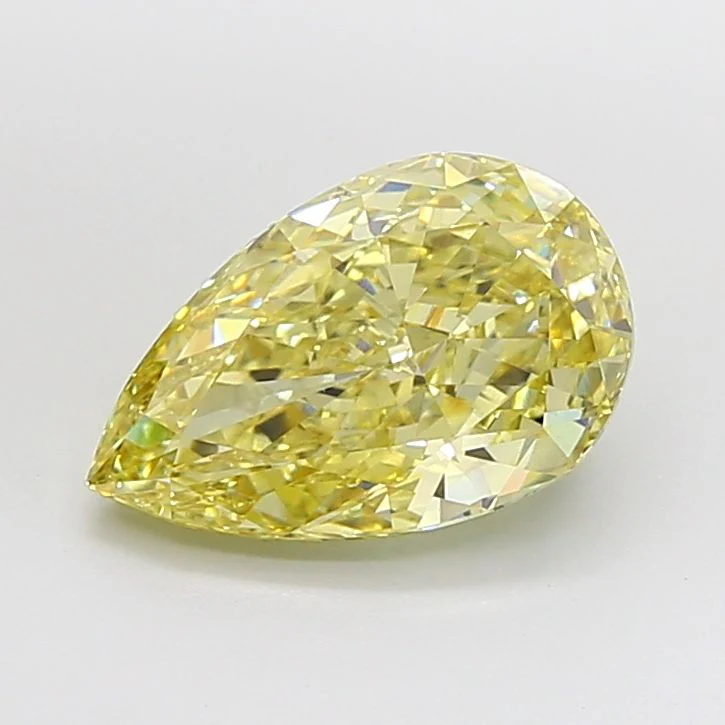 5.10 ct. Fancy Intense Yellow/VVS2 Pear Lab Grown Diamond