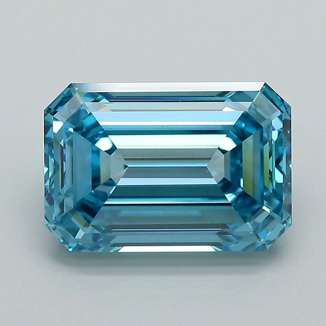 5.10 ct. Fancy Vivid Blue/VS1 Emerald Lab Grown Diamond