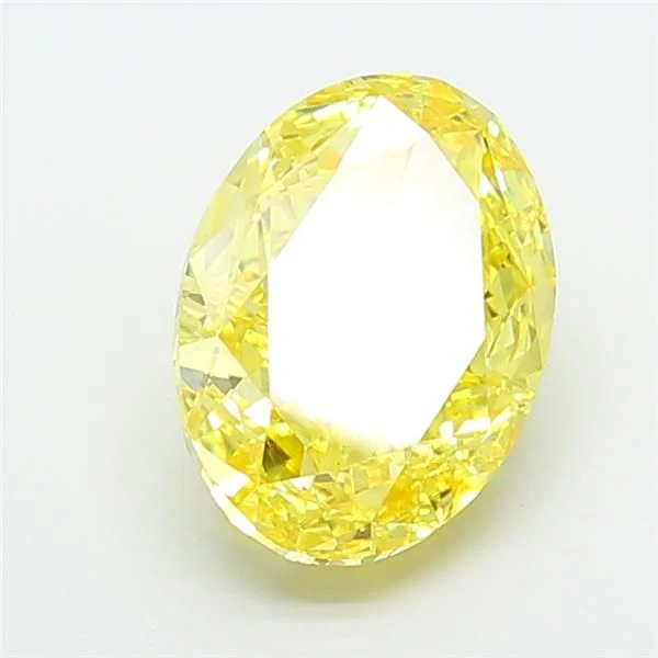5.17 ct. Fancy Vivid Yellow/VS1 Oval Lab Grown Diamond