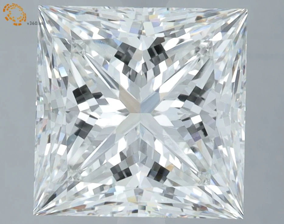 5.21 ct. F/VVS2 Princess Lab Grown Diamond