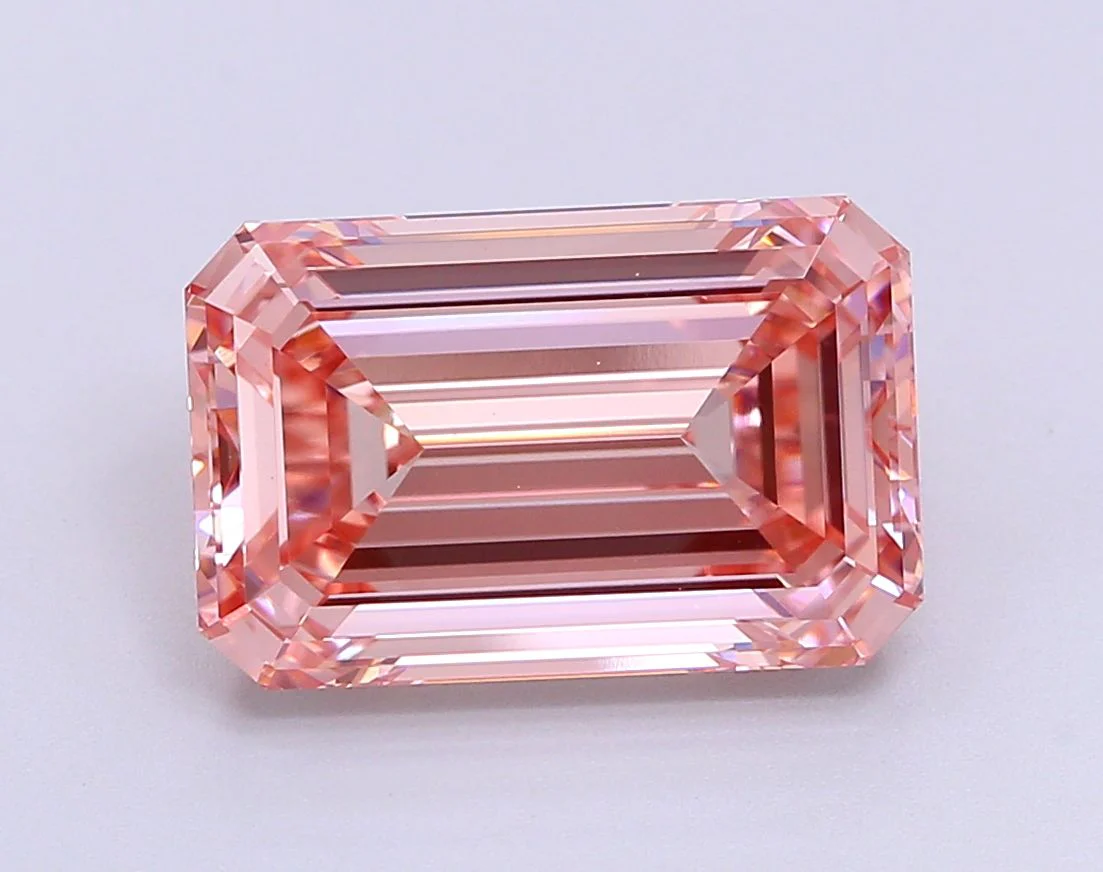 5.58 ct. Fancy Intense Pink/VVS2 Emerald Lab Grown Diamond