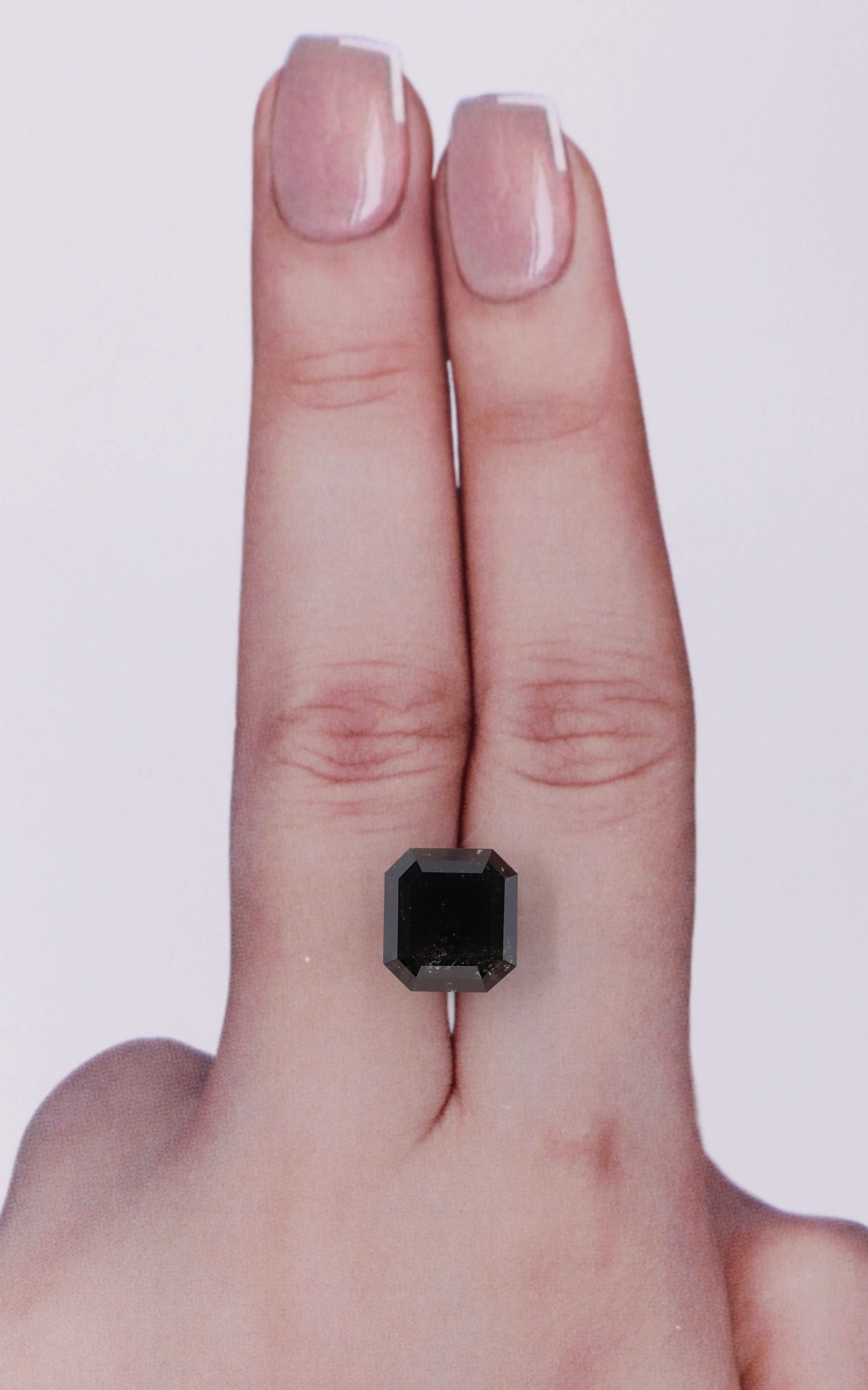 5.70 ct. Fancy Black/VVS2 Emerald Diamond