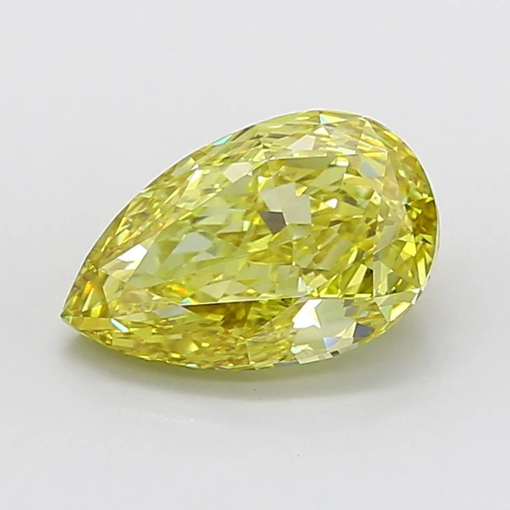 6.01 ct. Fancy Intense Yellow/VS1 Pear Lab Grown Diamond