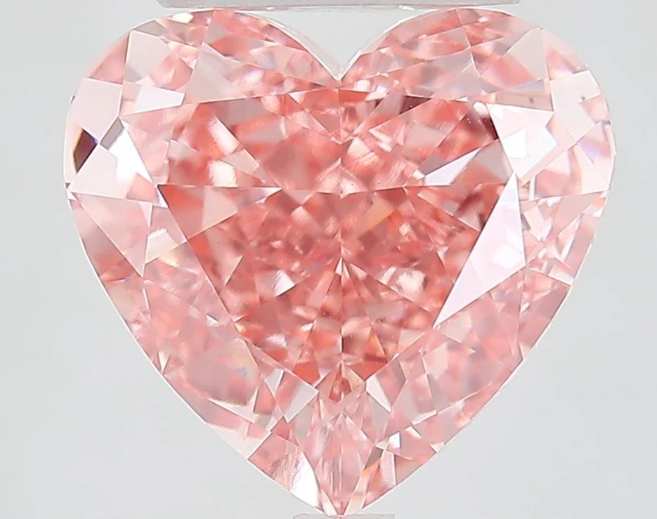 6.02 ct. Fancy Vivid Pink/VVS2 Heart Lab Grown Diamond
