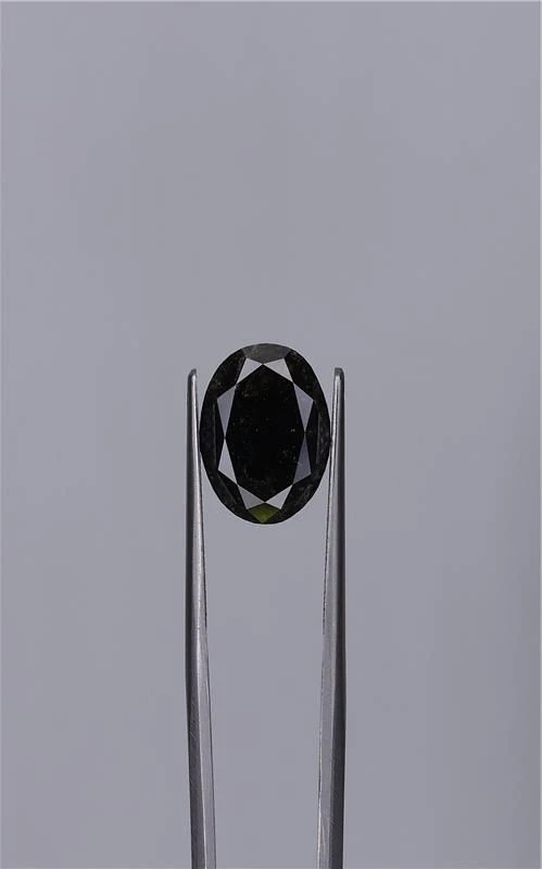 6.03 ct. Fancy Black/VVS2 Oval Diamond